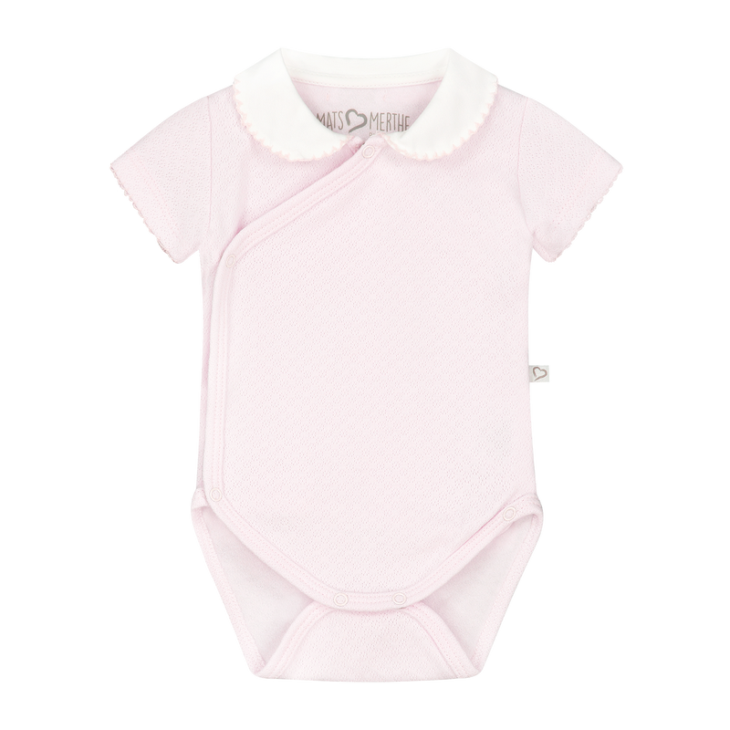 Mats&Merthe Romper korte mouw met kraagje Newborn