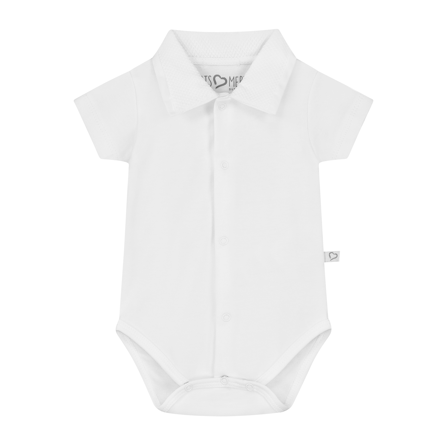 Mats&Merthe Romper korte mouw met kraagje Newborn