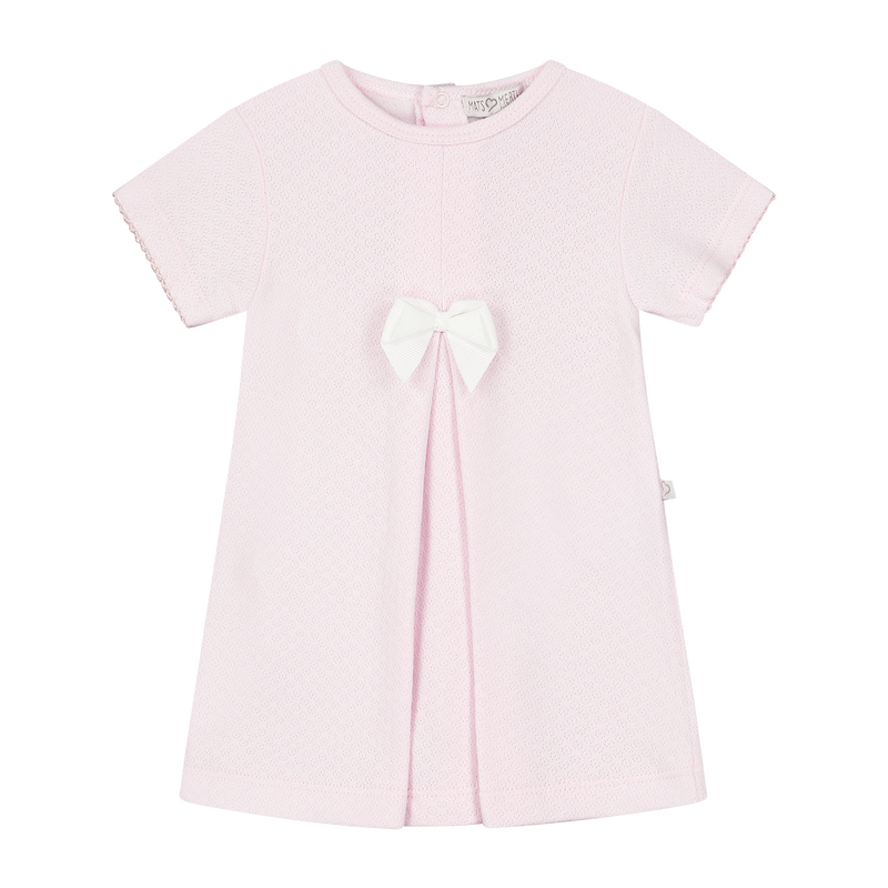 Mats&Merthe Jurk korte mouw met strik Newborn