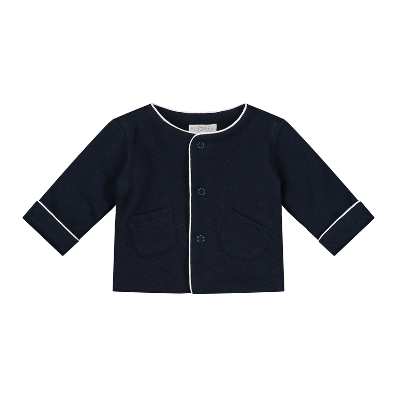 Mats&Merthe Vest daisy met zakken Newborn