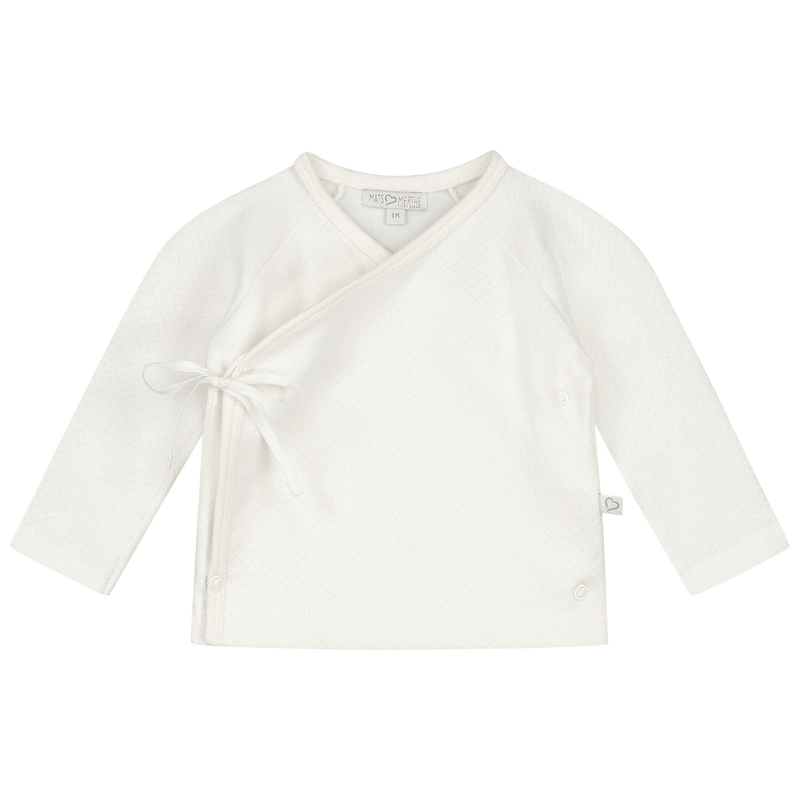 Mats&Merthe Benthe Wrap cardigan OFF WHITE