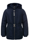 Meisjes Girls Parka outerwear jacket van Looxs in de kleur Midnight in maat 164.