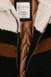 Meisjes Girls Bomber teddy jacket van Looxs in de kleur Black in maat 164.