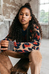 Meisjes Girls knitted cardigan van Looxs in de kleur Camel in maat 164.