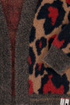 Meisjes Girls knitted cardigan van Looxs in de kleur Camel in maat 164.