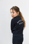 Meisjes Girls Cardigan van Looxs in de kleur Midnight in maat 164.