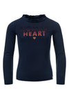 Meisjes Girls Top van Looxs in de kleur Night sky in maat 164.