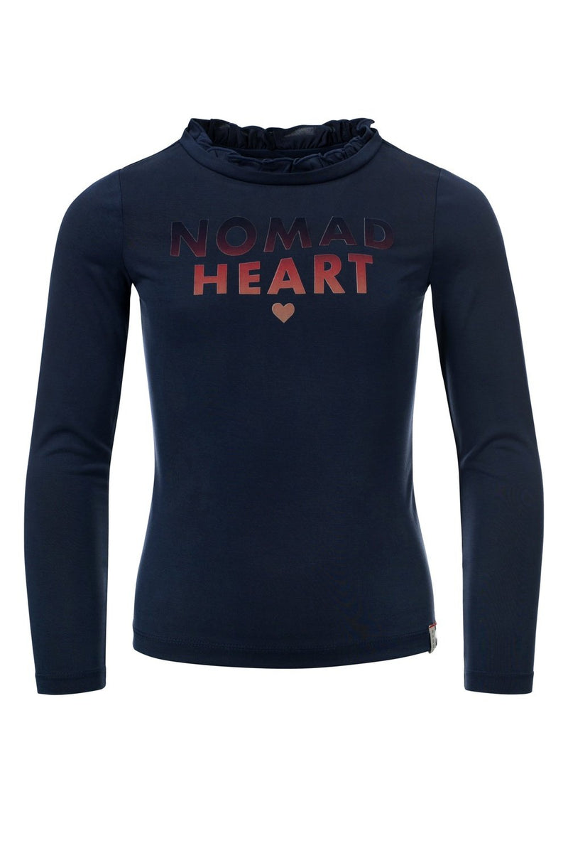 Meisjes Girls Top van Looxs in de kleur Night sky in maat 164.