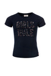 Meisjes Girls T-shirt van Looxs in de kleur Midnight in maat 164.