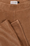 Meisjes Girls velvet rib flare pants van Looxs in de kleur Camel in maat 164.