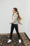 Meisjes Girls pants van Looxs in de kleur Midnight in maat 164.