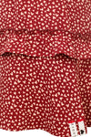 Meisjes Girls printed skirt van Looxs in de kleur Merlot in maat 164.