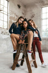 Meisjes Girls velvet rib skirt van Looxs in de kleur Camel in maat 164.