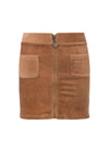 Meisjes Girls velvet rib skirt van Looxs in de kleur Camel in maat 164.