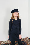 Meisjes Girls dress van Looxs in de kleur Midnight in maat 164.