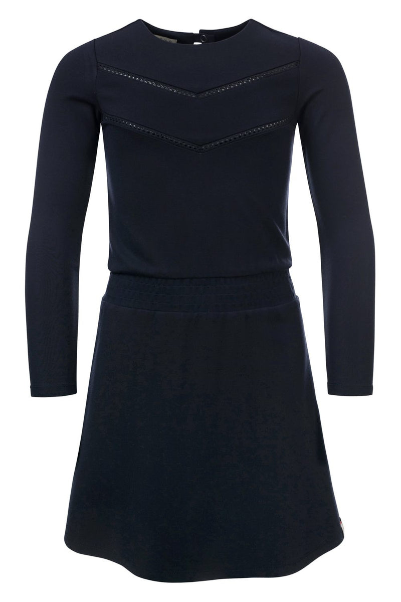 Meisjes Girls dress van Looxs in de kleur Midnight in maat 164.