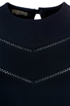 Meisjes Girls dress van Looxs in de kleur Midnight in maat 164.