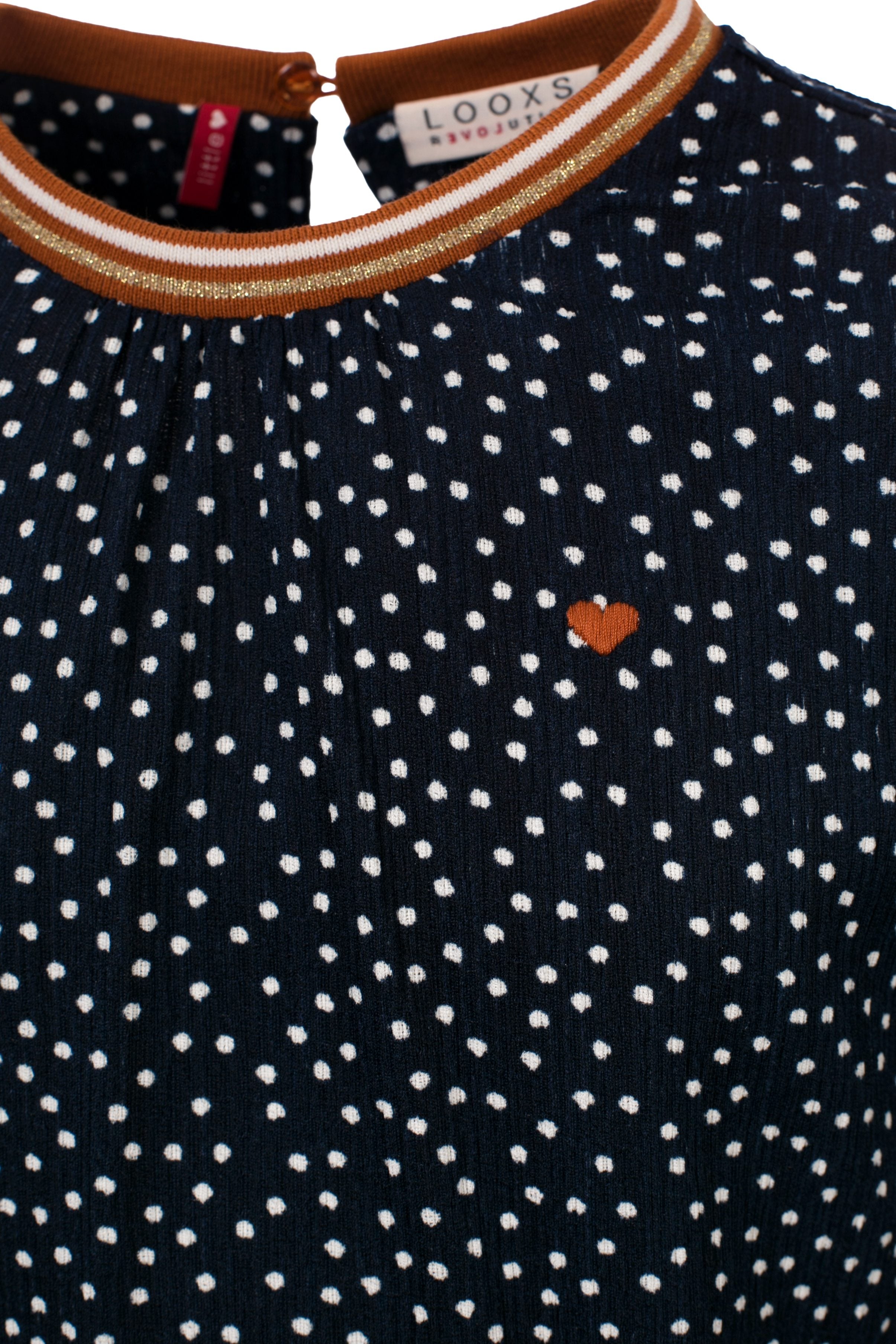 Meisjes Little top l.sleeve van Looxs Little in de kleur Navy in maat 128.