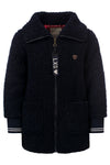 Meisjes Little teddy jacket van Looxs Little in de kleur Navy in maat 128.