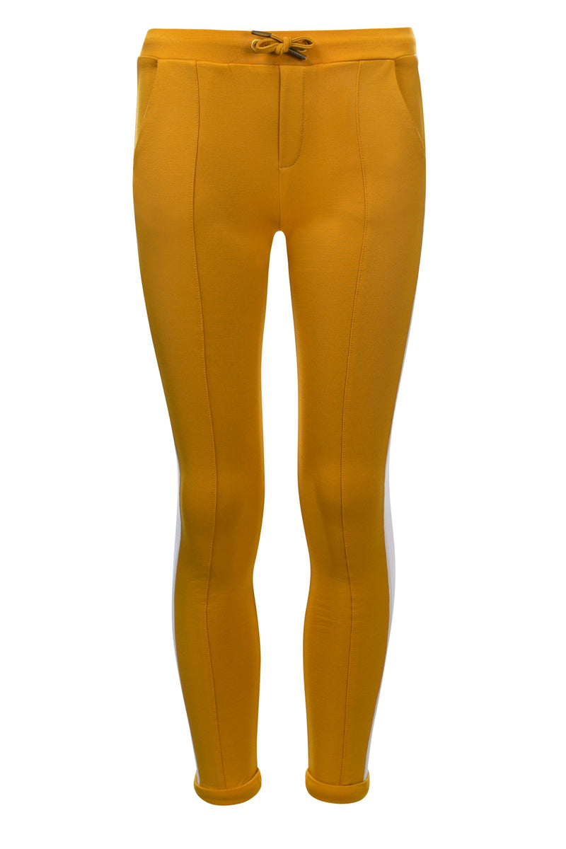 Meisjes Little sweat pants van Looxs Little in de kleur Honey in maat 128.