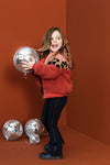 Meisjes Little sweat flair pants van Looxs Little in de kleur Navy in maat 128.