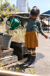 Meisjes Little velvet skirt van Looxs Little in de kleur Honey in maat 128.