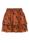 Meisjes Little skirt van Looxs Little in de kleur Caramel in maat 128.