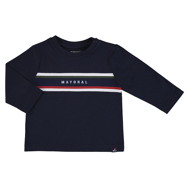 jongens Longsleeve T-Shirt van Mayoral in de kleur Blauw in maat 86.