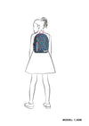 Zebra Girls Rugzak - Flowers blue (M)