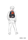 Zebra Rugzak Boys - Race badges blue (M)
