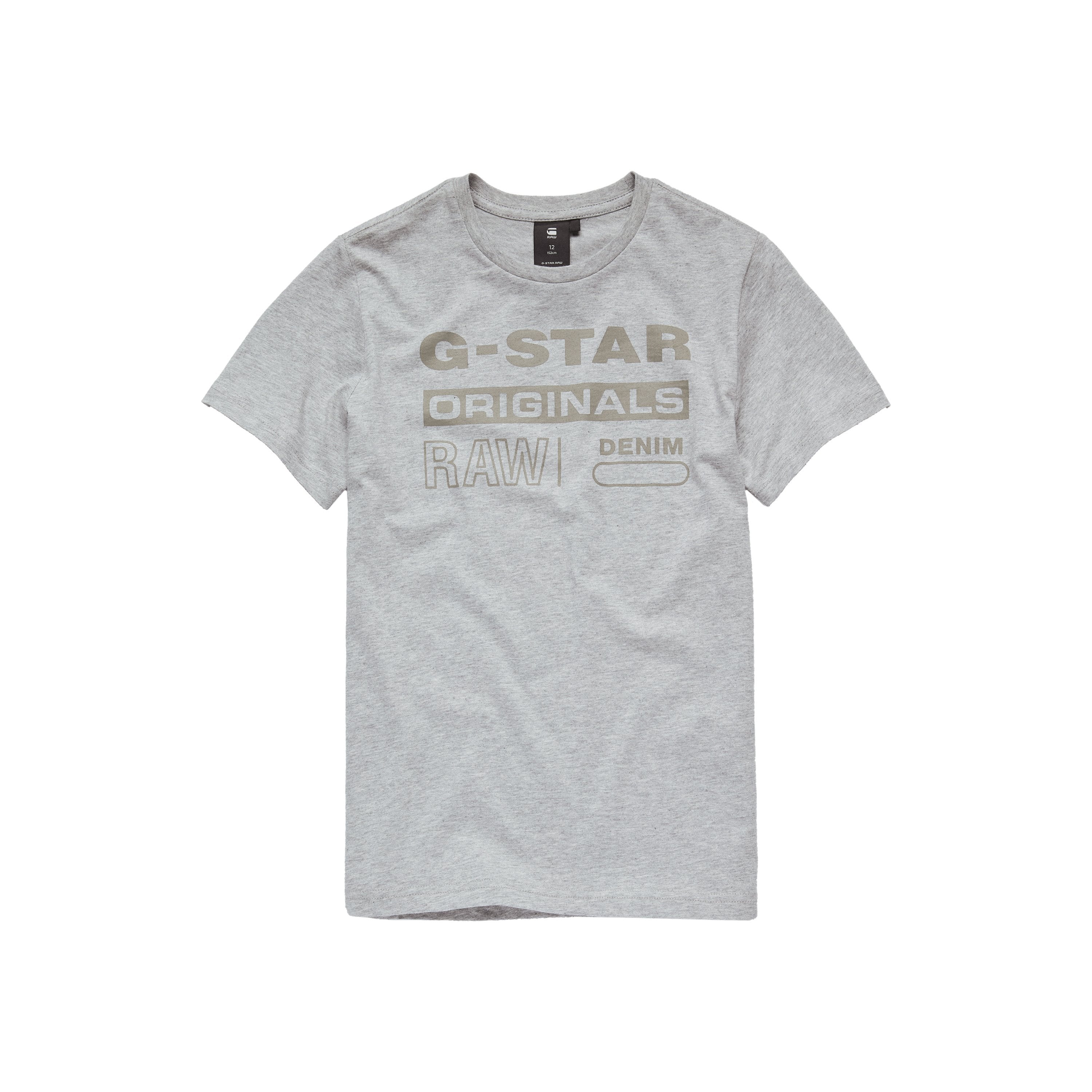 Jongens Tee Shirt van G-Star Raw in de kleur Black in maat 128.