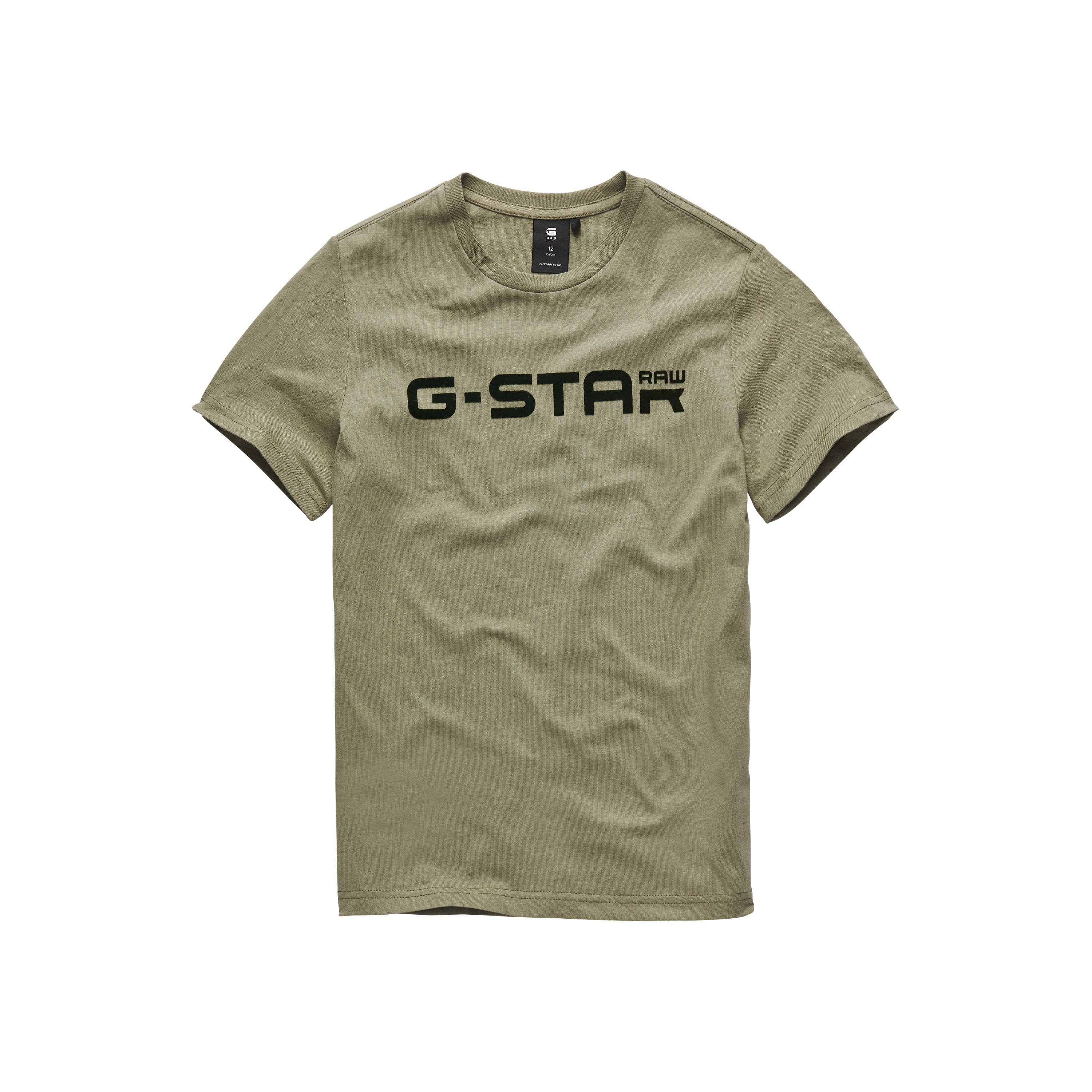 Jongens Tee Shirt van G-Star Raw in de kleur Bog Green in maat 128.