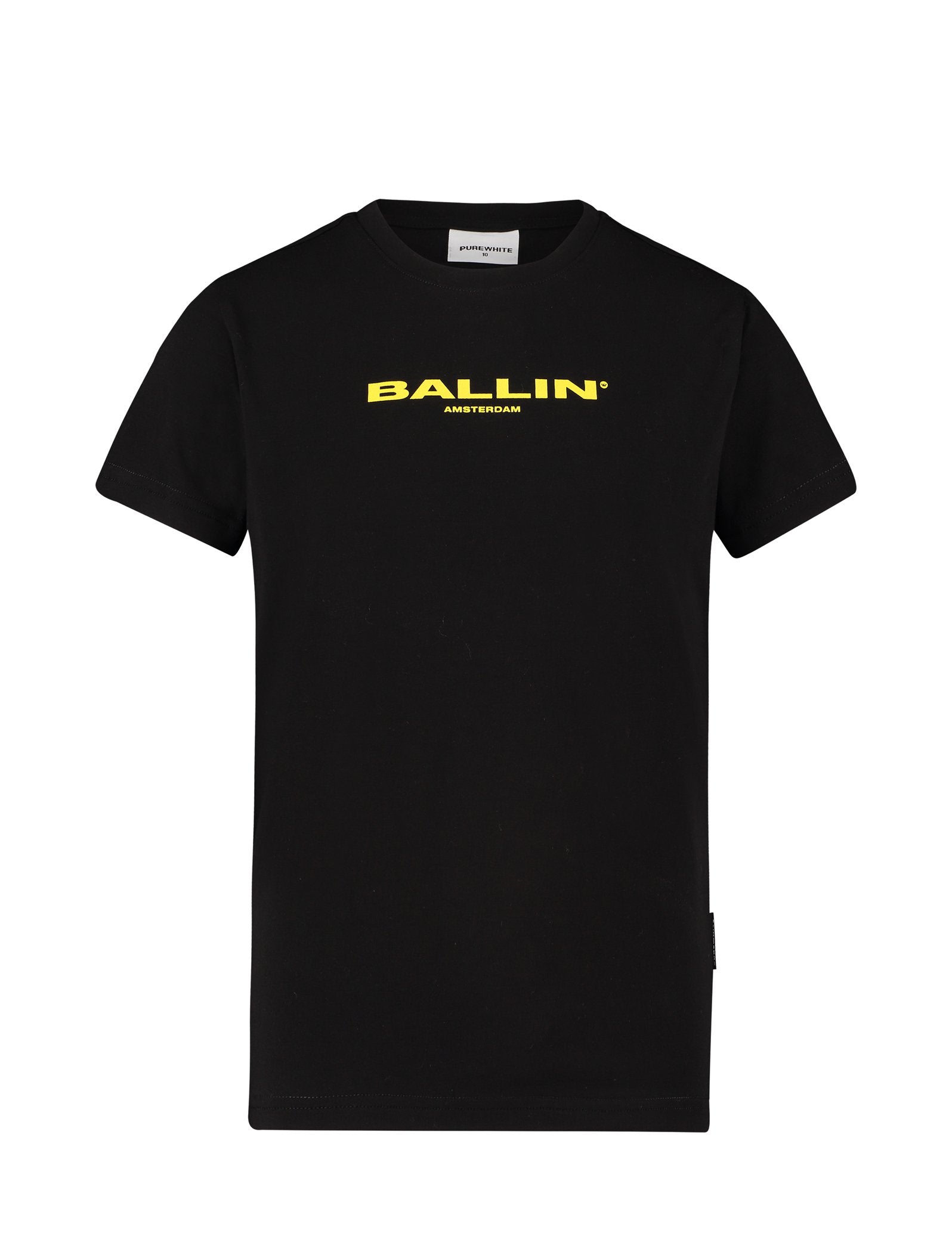 Jongens T-shirt Black van Ballin Amsterdam in de kleur Black in maat 176.