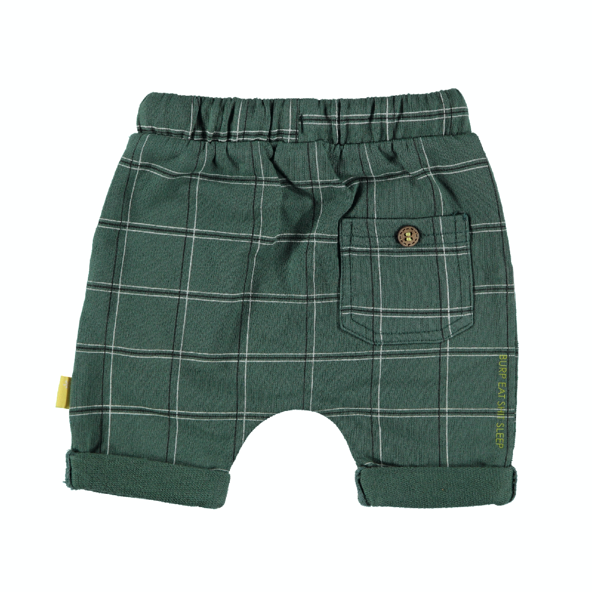 Jongens Shorts Check van B.E.S.S. in de kleur Green in maat 68.