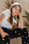 Meisjes Crinkle wide leg pants polkadot van LOOXS 10sixteen in de kleur Polkadot in maat 176.