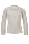 Meisjes 10Sixteen lace top van LOOXS 10sixteen in de kleur Creamy in maat 176.