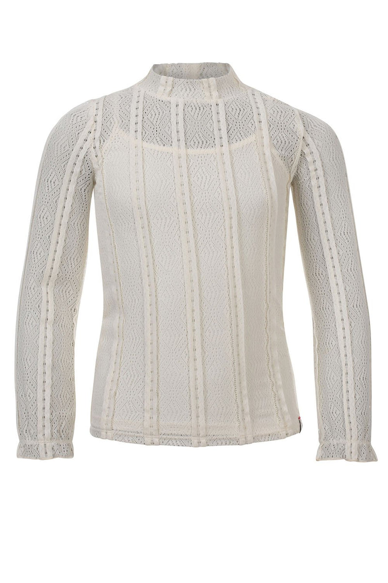Meisjes 10Sixteen lace top van LOOXS 10sixteen in de kleur Creamy in maat 176.