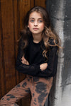 Meisjes 10Sixteen lace top van LOOXS 10sixteen in de kleur off black in maat 176.