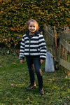 Meisjes 10Sixteen fur bomber jacket van LOOXS 10sixteen in de kleur black in maat 164.