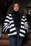 Meisjes 10Sixteen fur bomber jacket van LOOXS 10sixteen in de kleur black in maat 164.