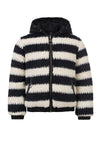 Meisjes 10Sixteen fur bomber jacket van LOOXS 10sixteen in de kleur black in maat 164.