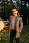 Meisjes 10Sixteen reversible parka coat van LOOXS 10sixteen in de kleur Leopard AO in maat 152.