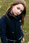Meisjes 10Sixteen wool bomber jacket van LOOXS 10sixteen in de kleur Midnight in maat 164.