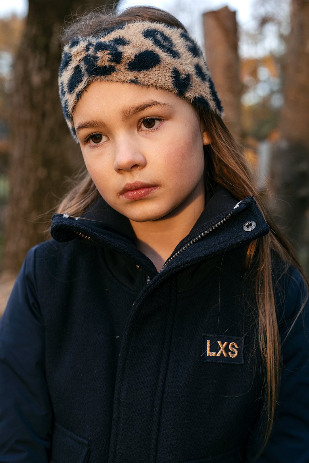 Meisjes 10Sixteen wool bomber jacket van LOOXS 10sixteen in de kleur Midnight in maat 164.