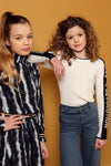 Meisjes 10Sixteen knited pullover van LOOXS 10sixteen in de kleur Creamy in maat 176.