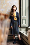 Meisjes 10Sixteen knitted cardigan van LOOXS 10sixteen in de kleur off black in maat 176.