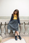 Meisjes 10Sixteen knitted cardigan van LOOXS 10sixteen in de kleur off black in maat 176.