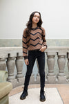 Meisjes 10Sixteen pullover van LOOXS 10sixteen in de kleur Medium brown in maat 176.