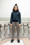 Meisjes 10Sixteen hooded Sweater van LOOXS 10sixteen in de kleur off black in maat 176.