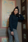 Meisjes 10Sixteen G.dyed twill jog flare pan van LOOXS 10sixteen in de kleur Leopard AO in maat 176.